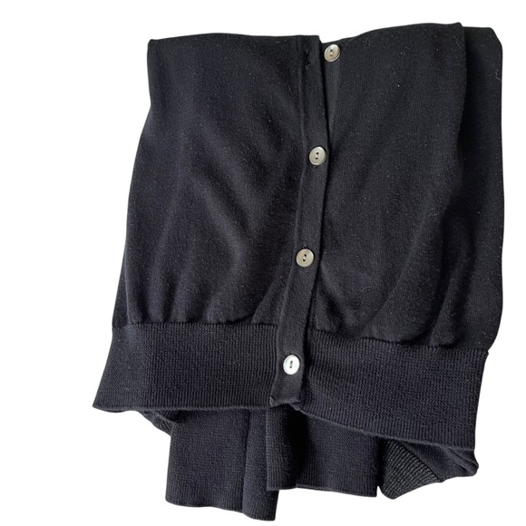 Eddie Bauer, black cotton cardigan, size medium - Picture 3 of 8